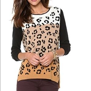 JUICY COUTURE CHEETAH/LEOPARD PRINT SWEATER